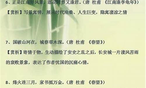 初中诗词名句大全_初中诗句名言摘抄大全