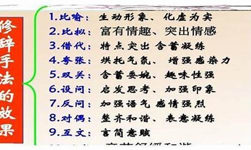 有修辞手法的句子摘抄十字_有修辞手法的句子摘抄